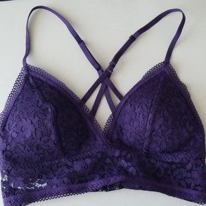 NWOT Gorgeous Purple Xhiliration Bralette